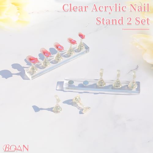 Set 2 Soportes para Uñas con 96 Piezas de Arcilla Reusable miniatura 2