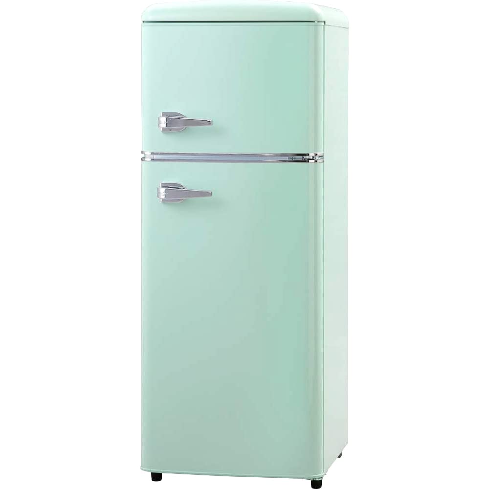 アイリスプラザ レトロ冷蔵庫 114L