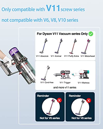 DTK V11 Ersatzakku für Dyson SV14 Absolute Complete Fluffy Cordless Vacuum Cleaner 25.2V 3.8Ah Fixieren Sie die Batterie mit Schrauben (Nicht Fit Taste Installationsart)