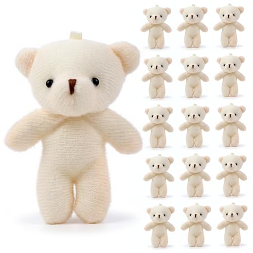 Adorable porte-clés ours en peluche : lot de 15 figurines cadeaux