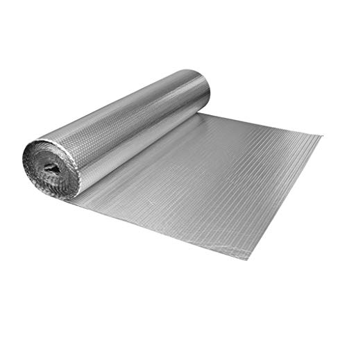 Autocollant Isolation Thermique Réflexion Auto-adhésive Aluminium pour Froid Et Chaleur Bulles Double Face Rouleau Garage Porte Isolant Installation Facile Isolation Auto-adhésif (Size : 1mx1m)