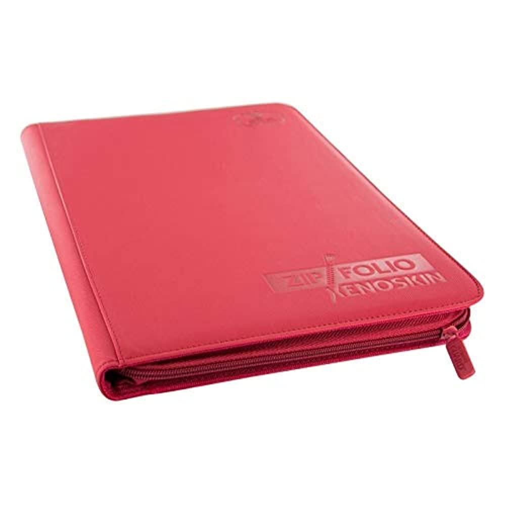 Amazon.com: Red Ultimate Guard XenoSkin 9 Pocket Zipfolio 18