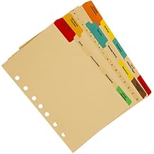 7 Hole Airline Compatible QRH Divider Tabs - 31 Mylar Coated Aircraft Checklist Index Tabs