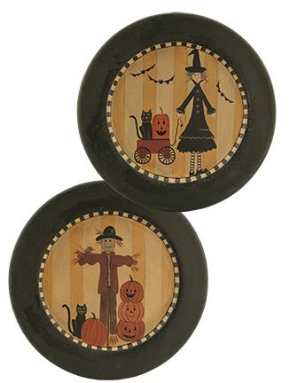 CWI ScarecrowWitch Plate Asst