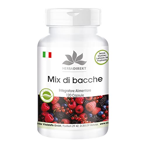 Multivitaminico multiminerale - Frutti di bosco - 120 Capsule - Vegan | HERBADIREKT by Warnke Vitalstoffe - Qualità da farmacia tedesca