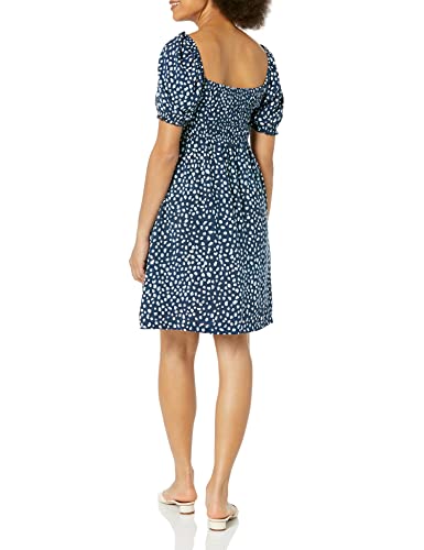 Roxy Womens Hello Petal Mini Dress, Mood Indigo Wild Dots, Medium Us #TOP1