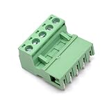 Oiyagai 10 zestaw 5-pinowy blok zacisków śrubowych o rozstawie 5,08 mm, kątowy męski żeński PCB