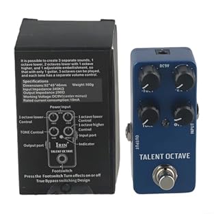 【Multiple Effects】This guitar effect pedal combines wah, distortion, overdrive, delay, reverb, and compressor functions, offering a wide range of sound effects for players. 【Compact and Portable】With a small size and lightweight design, this pedal is...