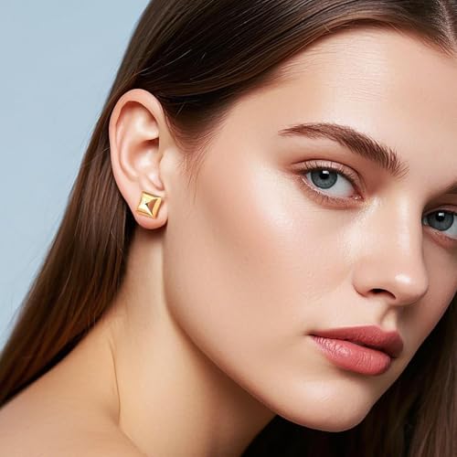 Gold Stud Earrings 14K Gold Earrings for Women Trendy Fun Fashionable and Totally Versatile Dainty Fashion Stud Earring for Women2