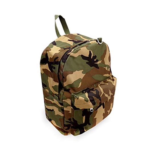 Everest Sac à Dos Classique Woodland Camo, Camouflage, Taille Unique, Sac à Dos Classique Woodland Camo