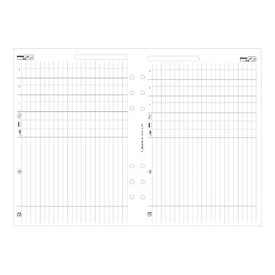 Filofax Organizer Refill, A5 Size, Finances Refill, White Paper, 8.25 x 5.75, 25 Sheets (B340618)