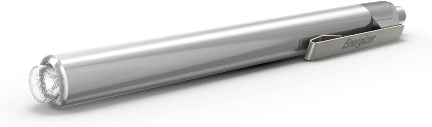 Aluminum Pen LED Flashlight, Two AAA Batteries (PL