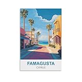 EZMLFA Malen nach Zahlen-Set zum Selbermachen, Famagusta, Zypern, für Erwachsene, Anfänger,...