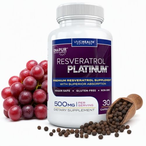 Vivid Health Nutrition Best DNA Health Supplement Diet Resveratrol Supplement