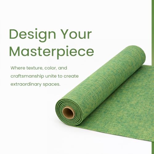 Image of Unstitched Cotton Fabric for Men and Women - Light Weight Trending Self Pattern Khadi Cotton Fabric Material (2.5 Meter, Greenish Yellow)