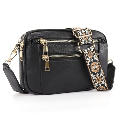 Crossbody Purse for Women Small Crossbody Bags Shoulder Bag Trendy Vegan Leather with Adjustable Shoulder Strap