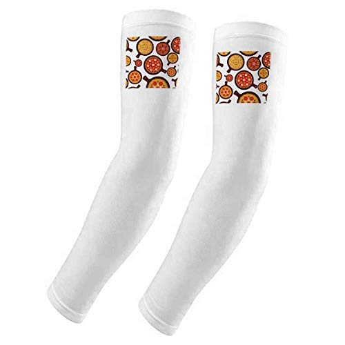 Manchons protection UV cuisine pizza Italie pour le cyclisme extérieur