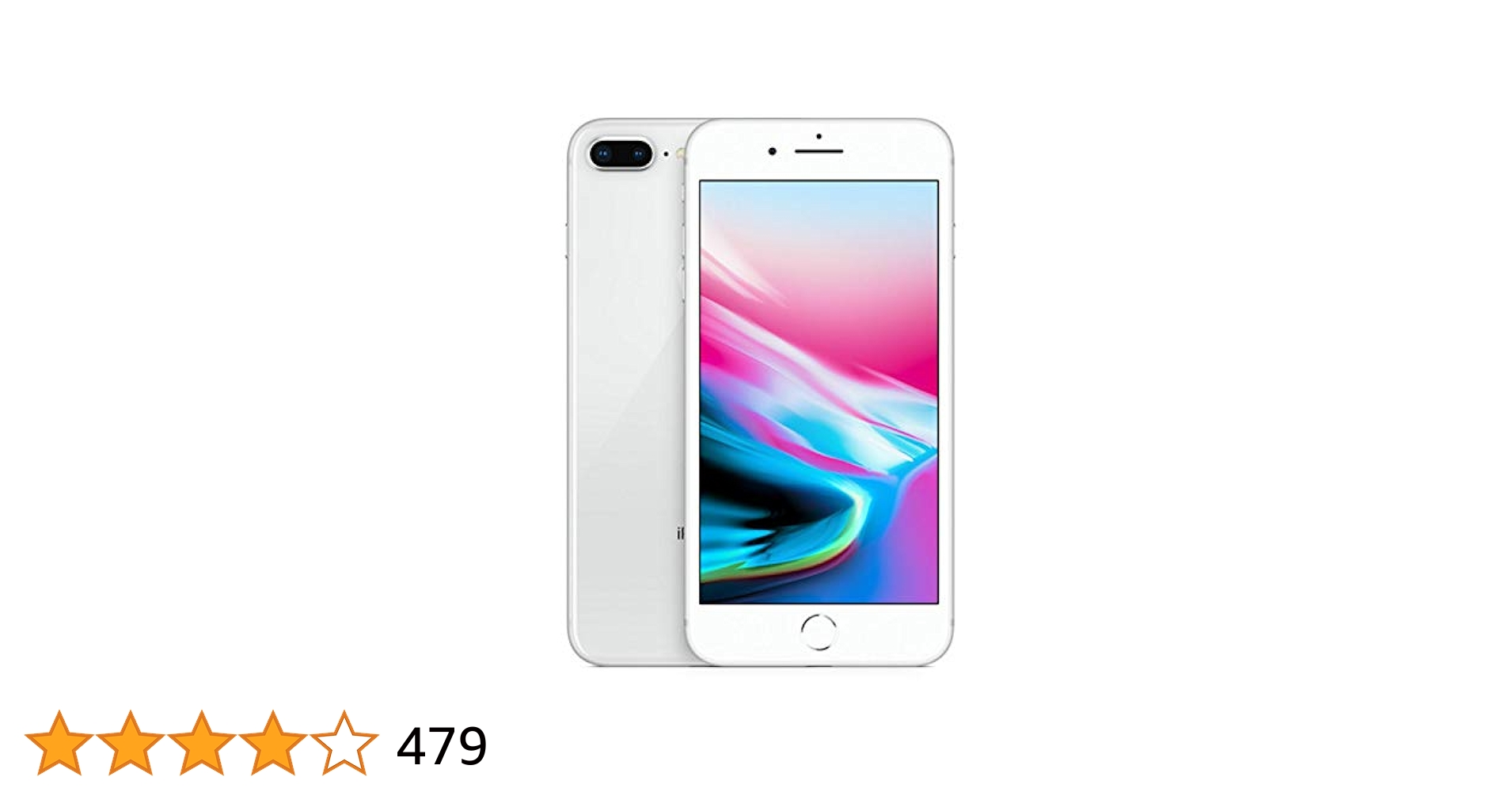 Apple iPhone 8 Plus, GSM Unlocked, 256GB - Silver (Renewed