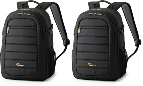 Image of Lowepro Tahoe BP 150, Camera Bag, Lightweight Compact Camera Backpack for Cameras, CSC, DJI Spark Drone, Black, Medium (8.5 x 15.9 x 10.8) LP36892-PWW (Pack of 2)