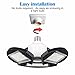 ZJOJO Garage Light - 1 Pack, 100W 12500LM, 6000K Ceiling LED with 3 Adjustable Panels, Super Bright, E26 Base Ideal for Workshop/Attic/Barn/Basement