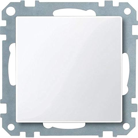 Merten 391619 Blindabdeckung, polarweiß glänzend, System M, 1x Blindabdeckung, Made in Germany Cover