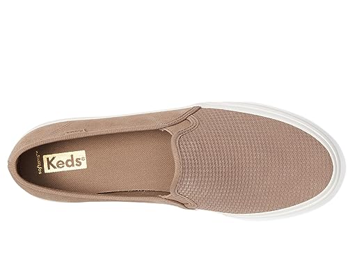 Image of Keds Womens Double Decker Canvas Slip On Sneakers Shoes Casual - Black