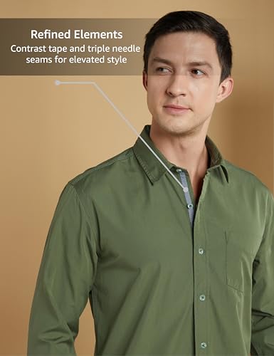 Image of Symbol Premium Men's Casual Cotton Poplin Shirt (Regular Fit)