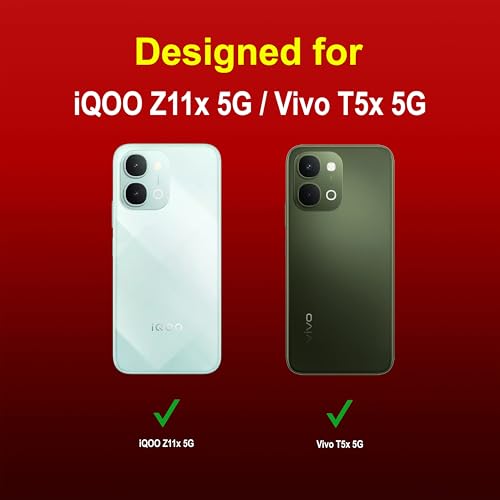 Image of Zapcase Back Case Cover for iQOO Z11x 5G | Compatible for iQOO Z11x 5G Back Cover | Liquid Silicon Magic Case with Camera Protection | Red