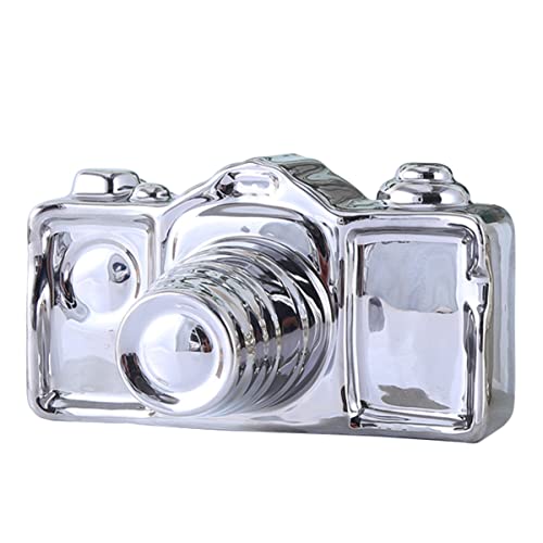 GRIRIW 1pc Ceramic Camera Figurine Decor Nordic Style Camera Adornment Unique Small Camera Ornament for Home Office