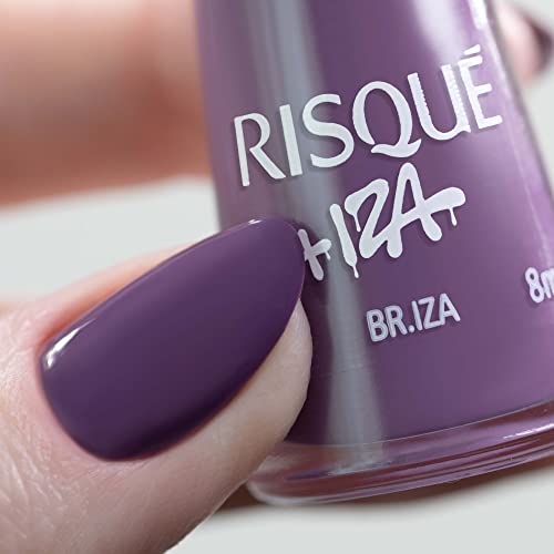 Esmalte Roxo Cremoso Risqué + Iza Br.Iza 8Ml, Risqué 6 Esmalte Roxo Cremoso Risqué + Iza Br.Iza 8Ml, Risqué - Imagem 6