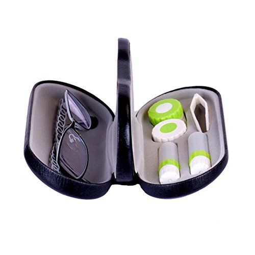 Double Interlayer with Mirror Metal Contact Lens Case for Kit Box Dual Purpose