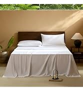 Everly King Sheets Set, Luxuriously 400 Thread Count Organic Viscose Derived from Bamboo Bed Sheets for King Size,Coolin 41wJFoWwkJL. AC SR166,182