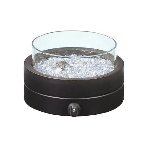 Amazon Basics 14-Inch Round Tabletop Propane Gas Fire Pit Cover