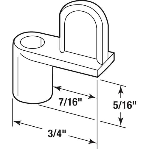 Image of Prime-Line PL 7735 Screen Clip, 5 /16 In., Mill Diecast, Flush, 12 Pack