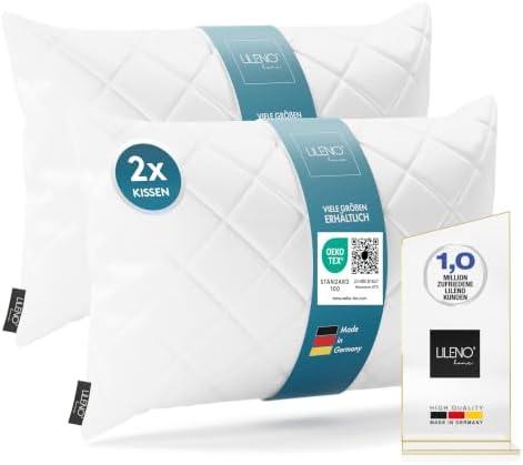LILENO HOME 2er Set Kissenfüllung 40 x 60 cm - 95°C waschbares Innenkissen | geeignet für Allergiker - Polyester Kisseninlet als Couchkissen, Sofa Kissen, Cocktailkissen und Kopfki
