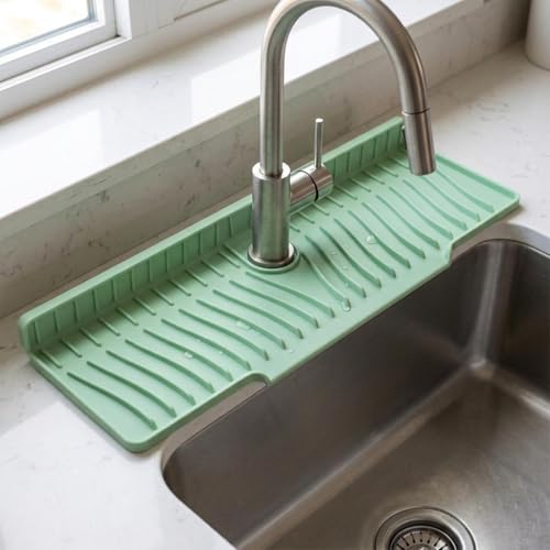 Protector de salpicaduras de grifo con silicona antideslizante 6