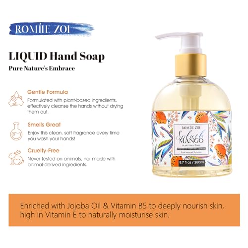 Image of ROMIIE ZOI Liquid Hand Soap with Gift Box - Splash Mango - 260ml / 8.7 fl.oz