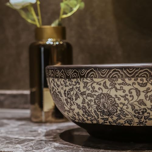 Lavabo redondo sobre encimera ideal para reformar el baño principal de tu hogar 4