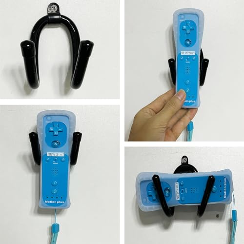 Image of 3 Pack Universal Wall Mount for Nintendo Switch Steering Wheels Wall Hanger, Switch Hand Grip Wall Rack,Game Controller Wall Mount Holder,Wii Accessories Organizer- NO Controller- No Falling