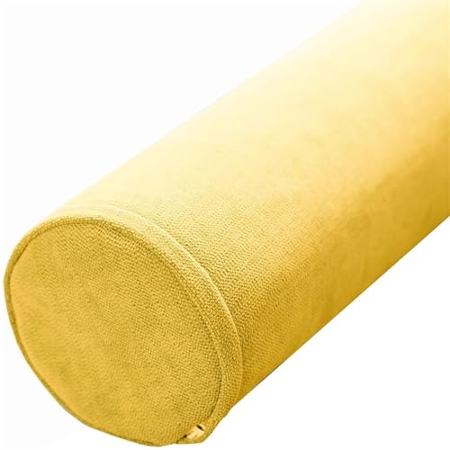 Memory Foam Cervical Roll Pillow - Round Neck Bolster for Sleeping, Head, Neck, Back, Legs & Yoga