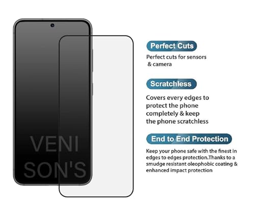 Image of VENI SON'S Scratch And Tear Resistant, Crystal Clear Edge to Edge Tempered Glass Screen Protector Guard Compatible With Oneplus 15