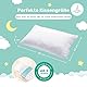 Kinderkissen Mit Baumwollstoff 40x60 Cm - Weißes Kopfkissen Geeignet Für 3 Bis 10 Jahre - Kinder Kuschelkissen - Weiches Kinder Kopfkissen Hypoallergen - Ideal Fürs Bett, Reisen, Schläfchen