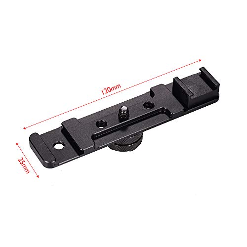 Andoer — Suporte de suporte de suporte para suporte de barra de extensão de calçado duplo de liga de