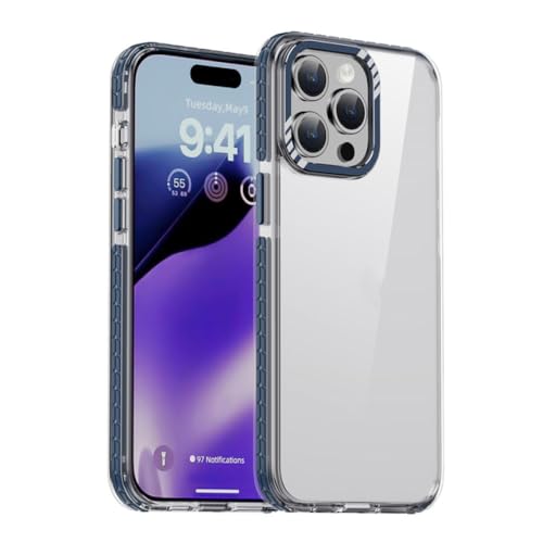 Coque de téléphone acrylique transparent pour iPhone 14 pare-chocs antichoc protection lentille