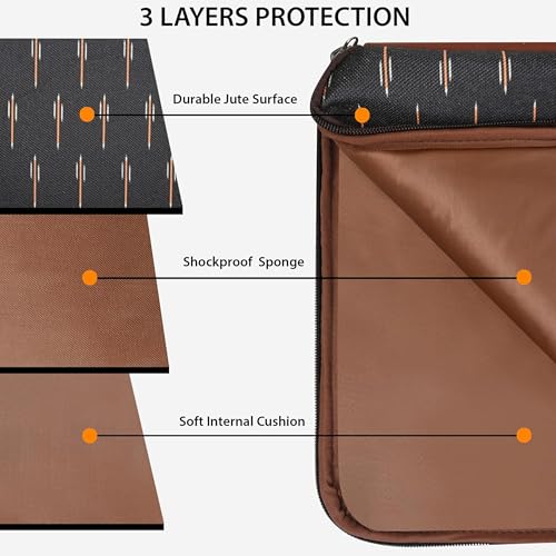 Image of Futopia Stylish Printed Laptop Sleeve Bag 15.6-16 Inch with Handle | Laptop Case Cover | Water Resistant & Shockproo | Padded Interior | Laptop, Notebooks Bag