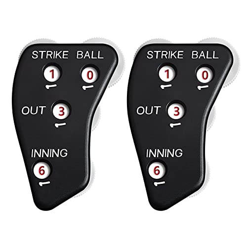 ZIRANU 2Pcs/Pack 4 Wheel Umpire Baseball Umpire Counter Clicker Baseball Softball Umpire Umpire Equipment