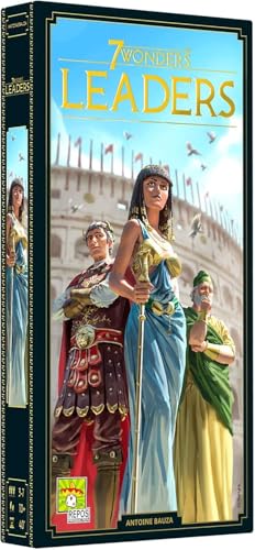 Asmodee 7 Wonders Leaders Board Game EXPANSION - Unleash the Power of Exceptional Leaders, Civilization Strategy Game for Kids and Adults, Ages 10+, 3-7 Players, 40 Min Playtime