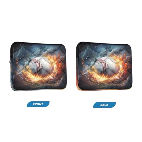 Funda para portátil fire baseball para laptops 13-14 pulgadas miniatura 2