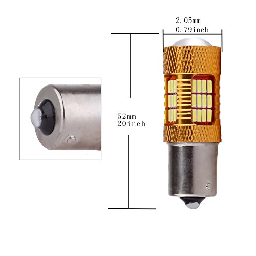 Eccpp 4Pack White 1156 Ba15S 1003 1073 Led Bulbs 1093 1129 Projector Led Light Bulbs Replacement For Backup Reserve Light #TOP2