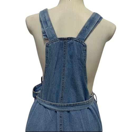 Jardineira jeans com zíper modelo jogeer destroy